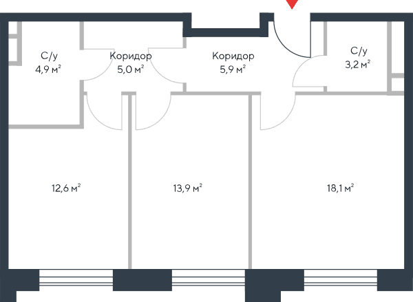 Riverpark Москва — планировка 3