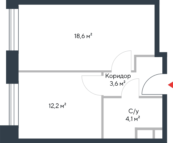 Riverpark Москва — планировка 1