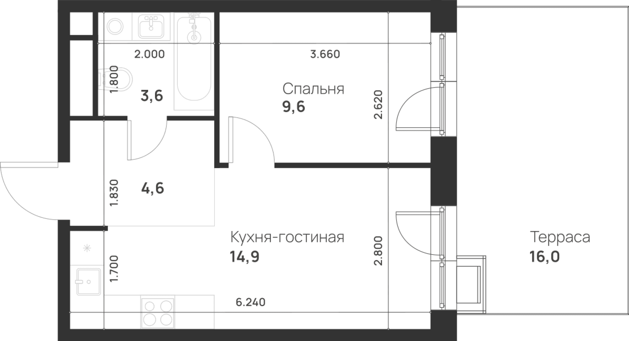Foreville Москва — планировка 1