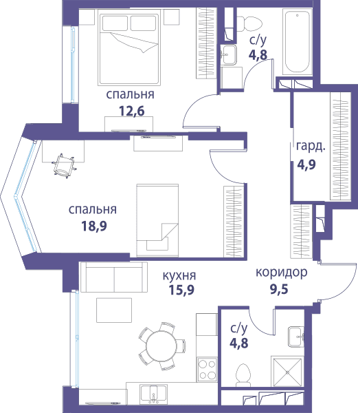Символ, Вдохновение Москва — планировка 2
