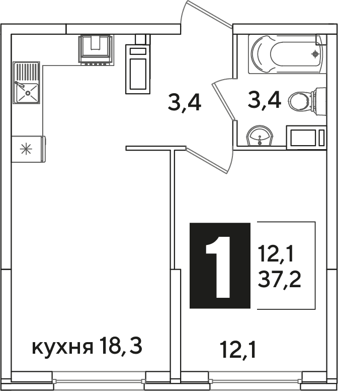 Самолёт Краснодар — планировка 1