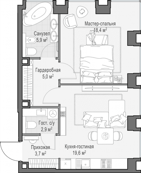 Life Time Москва — планировка 1