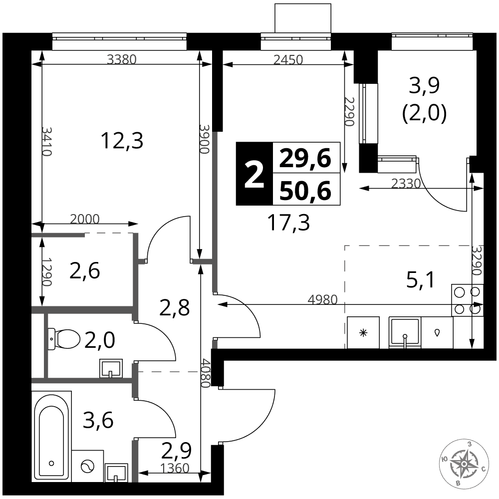 1-й Ясеневский Москва — планировка 2