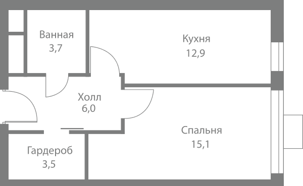 Stellar City Москва — планировка 1