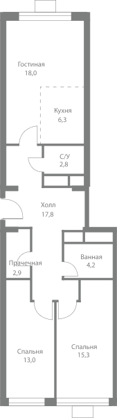 Stellar City Москва — планировка 3