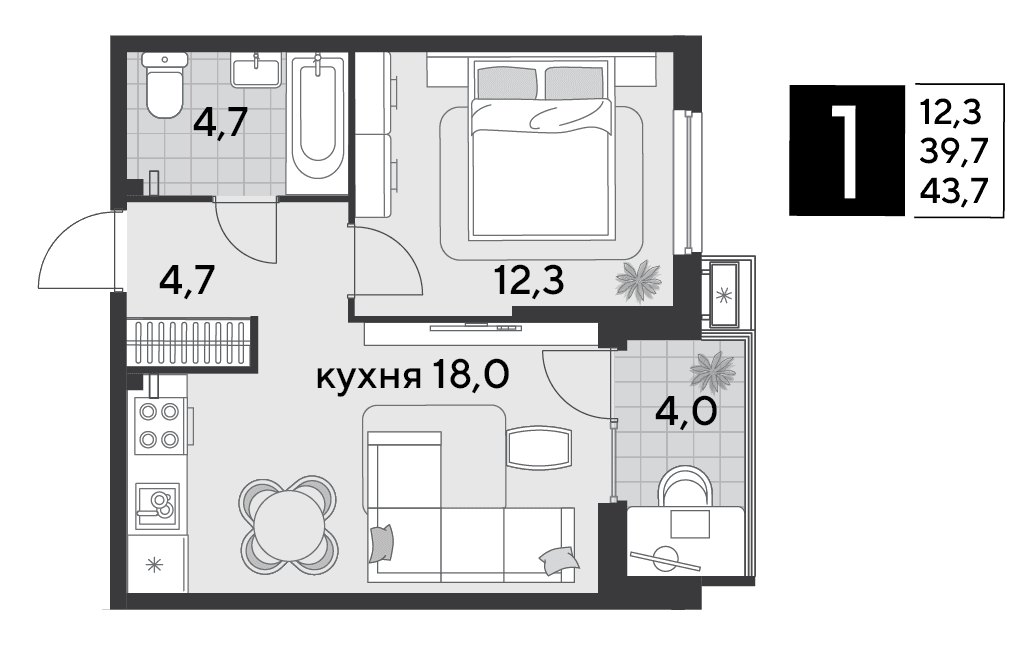 Парк Победы Краснодар — планировка 1
