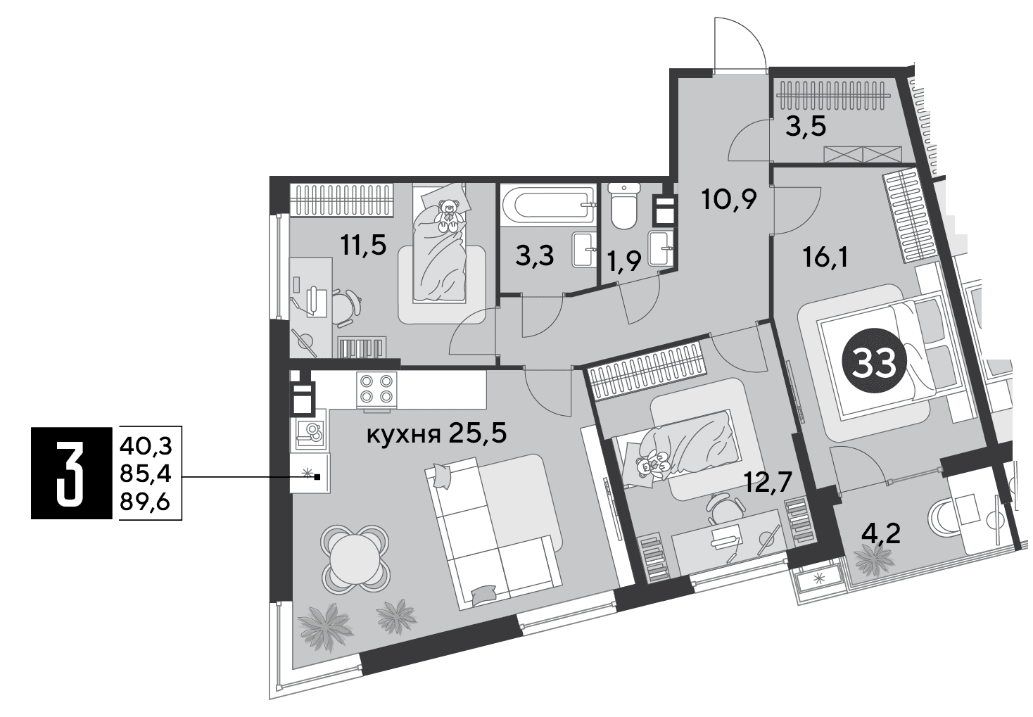 Парк Победы Краснодар — планировка 3