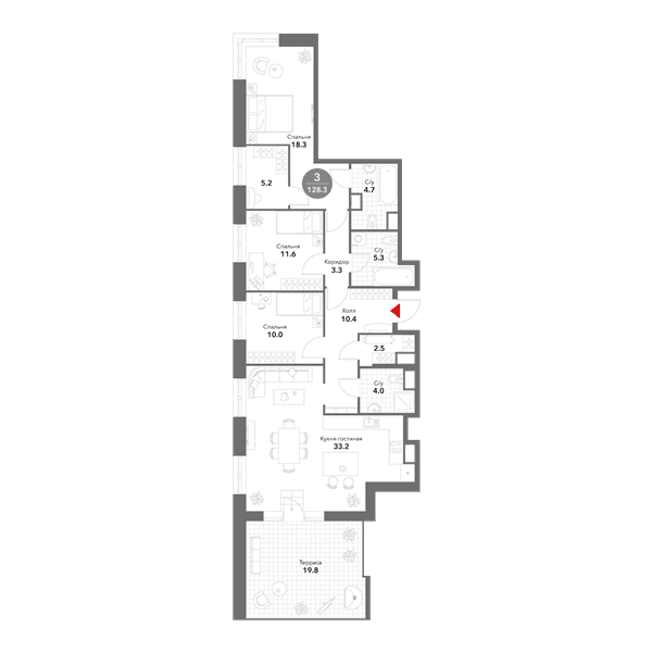 Voxhall Москва — планировка 3
