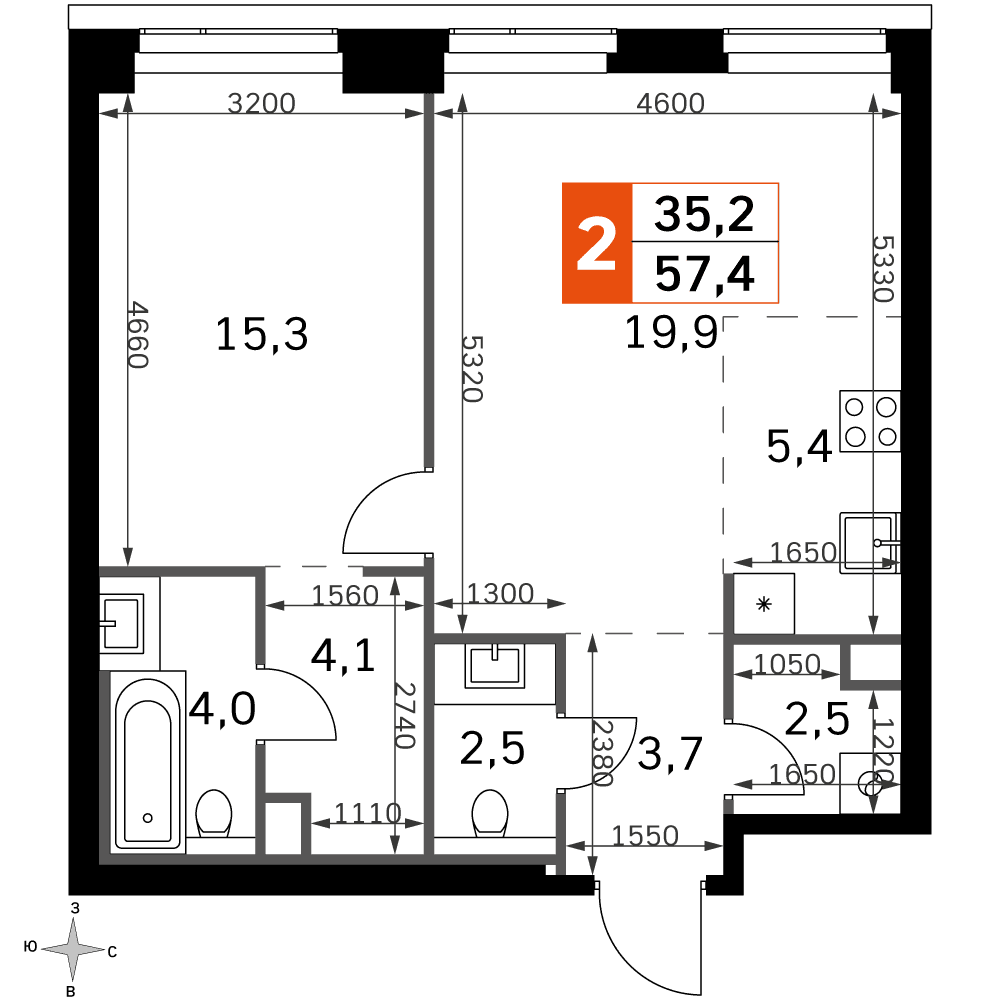 Amber City Москва — планировка 2