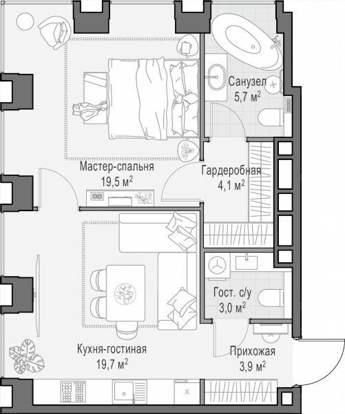 Life Time Москва — планировка 1