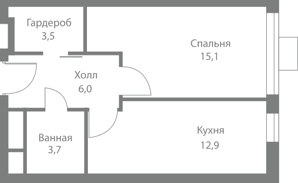 Stellar City Москва — планировка 1
