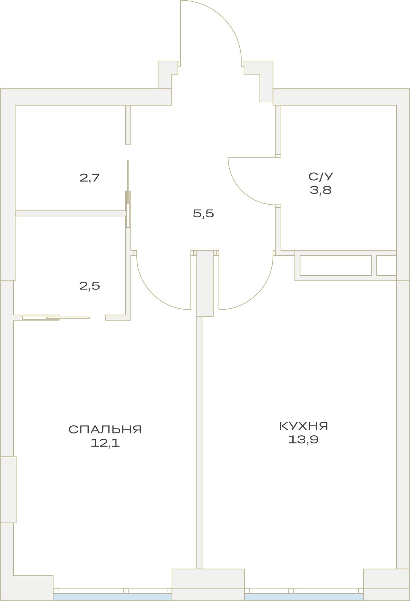 Детали Москва — планировка 1