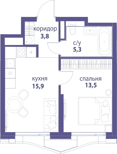 Символ, Вдохновение Москва — планировка 1