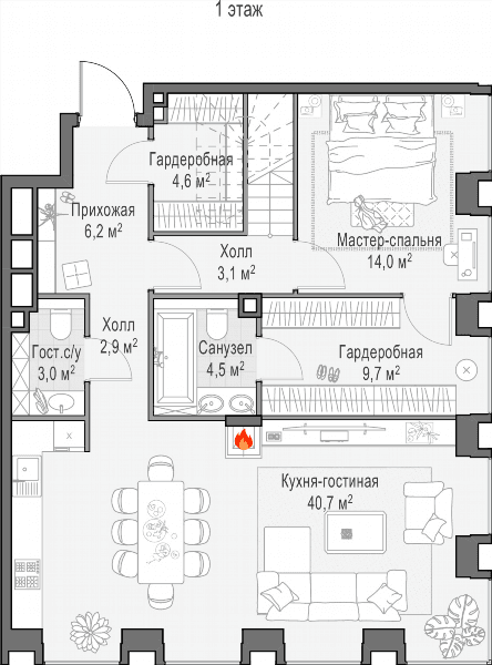 Life Time Москва — планировка 4