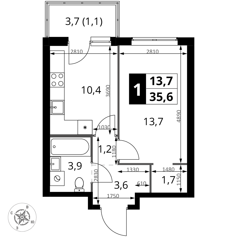 1-й Измайловский Москва — планировка 1