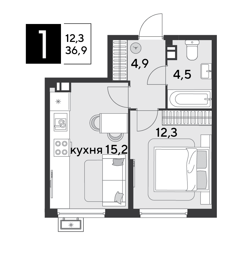 Парк Победы Краснодар — планировка 1