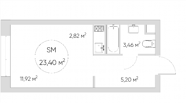 Nice loft Москва — планировка Студия