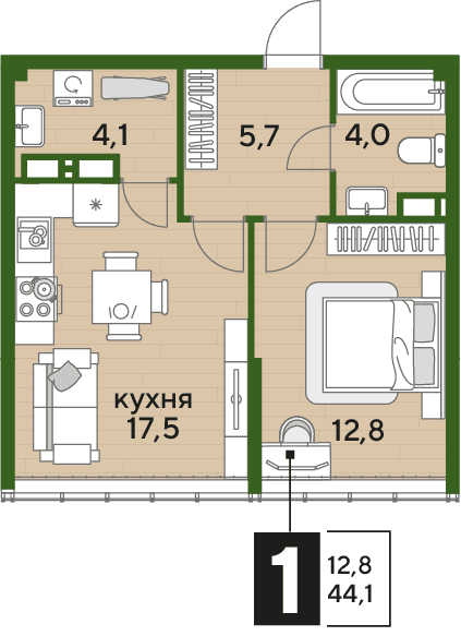 DOGMA PARK Краснодар — планировка 1