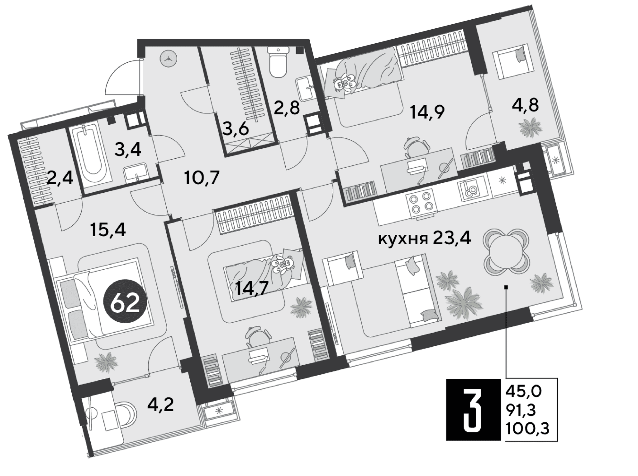 Парк Победы Краснодар — планировка 3