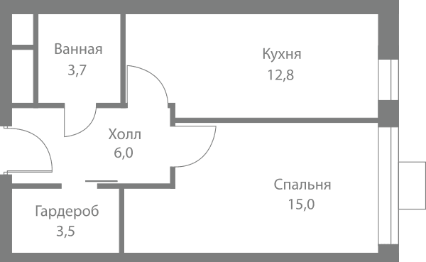 Stellar City Москва — планировка 1