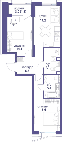 Символ, Вдохновение Москва — планировка 2