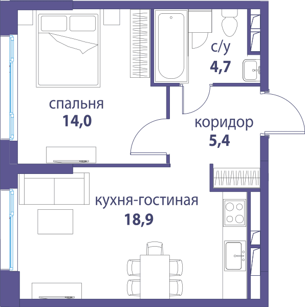 Символ, Вдохновение Москва — планировка 1
