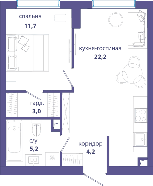 Событие, Событие 4 Москва — планировка 1
