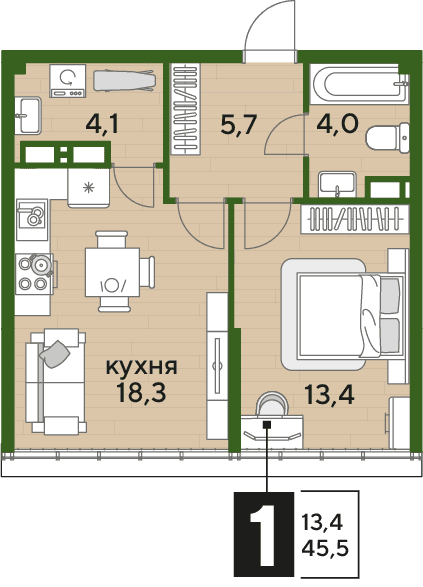 DOGMA PARK Краснодар — планировка 1