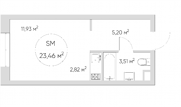 Nice loft Москва — планировка Студия