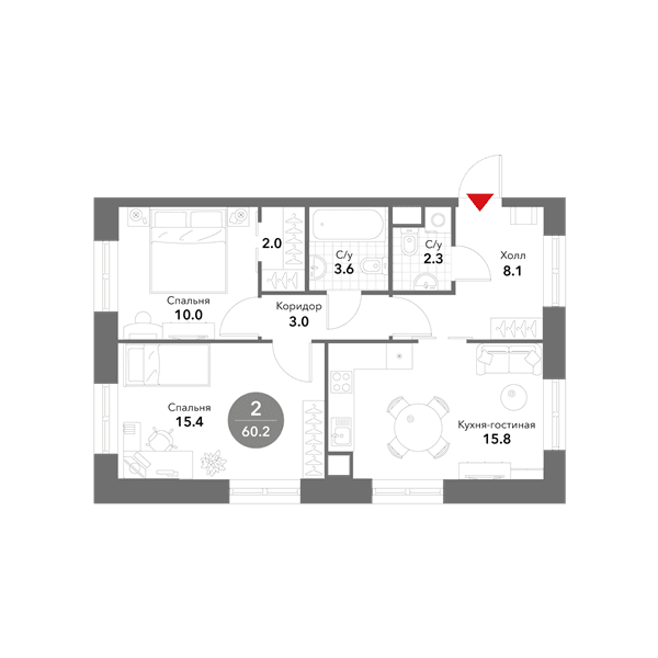 Voxhall Москва — планировка 2