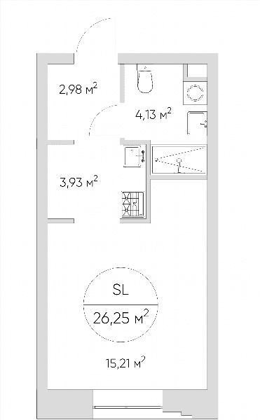 Nice loft Москва — планировка Студия