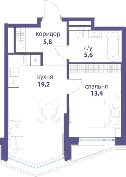 Символ, Вдохновение Москва — планировка 1