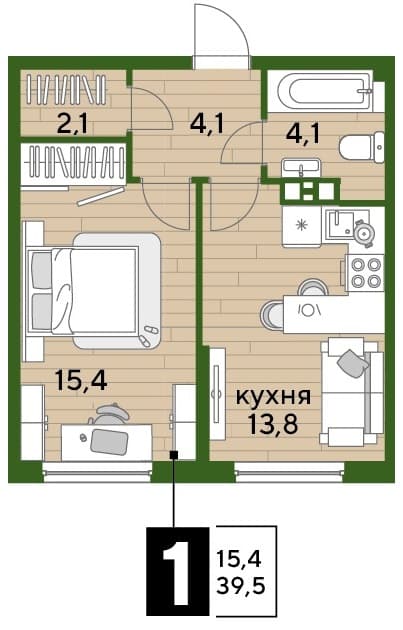 DOGMA PARK Краснодар — планировка 1
