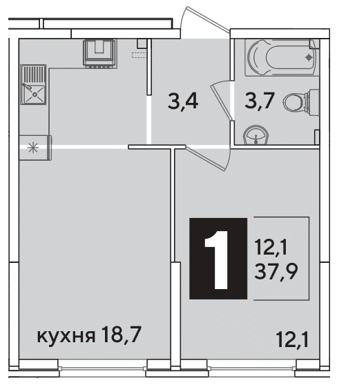 Самолёт Краснодар — планировка 1