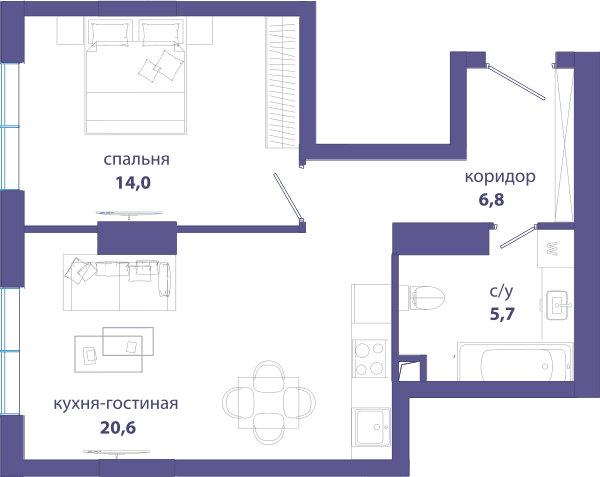 Событие, Событие 4 Москва — планировка 1