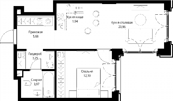 City Bay Москва — планировка 1
