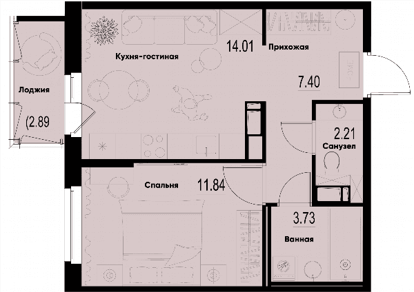 iD Murino III Санкт-Петербург — планировка 2
