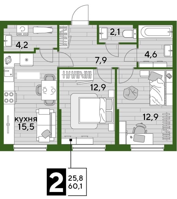 DOGMA PARK Краснодар — планировка 2