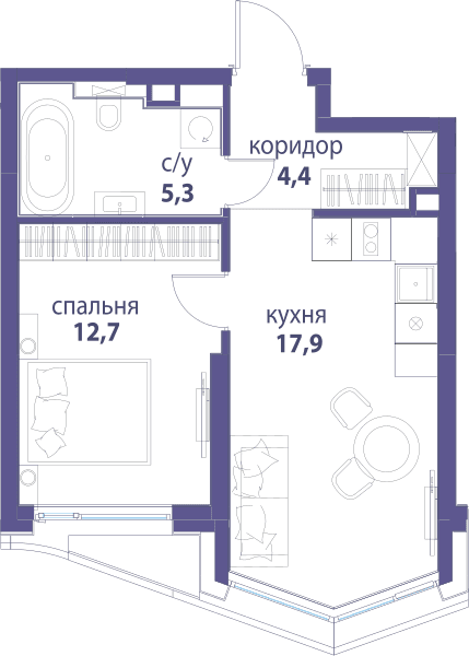 Символ, Вдохновение Москва — планировка 1