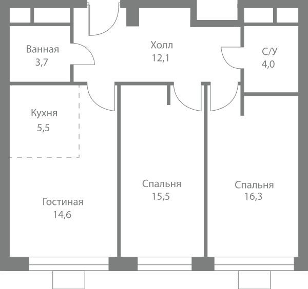 Stellar City Москва — планировка 3
