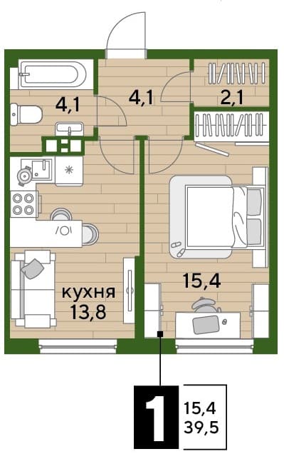 DOGMA PARK Краснодар — планировка 1