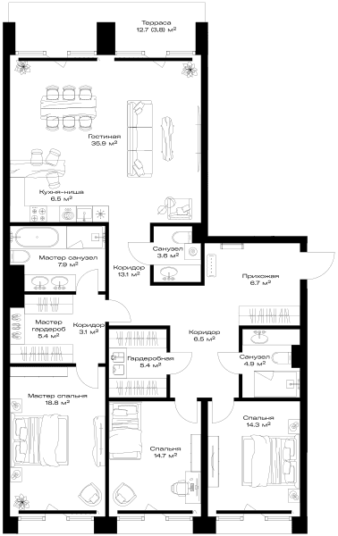 Opus-home Москва — планировка 3