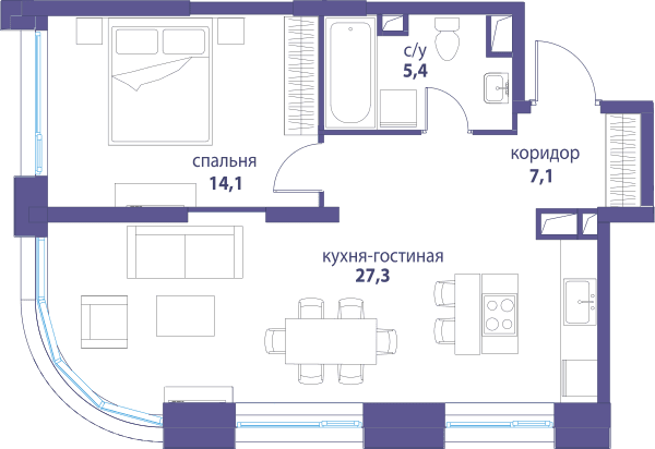 Символ, Вдохновение Москва — планировка 1