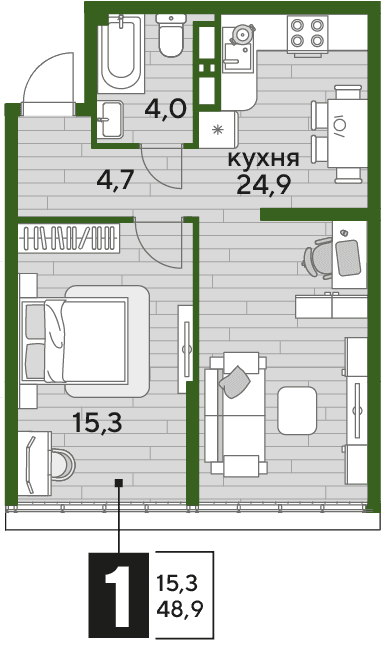 DOGMA PARK Краснодар — планировка 1