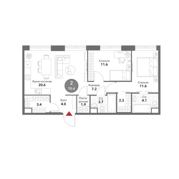 Voxhall Москва — планировка 2