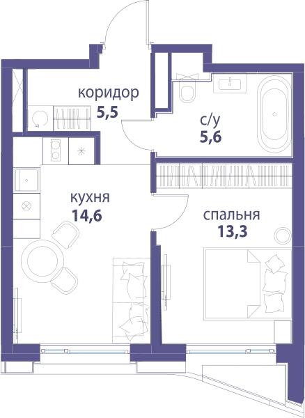 Символ, Вдохновение Москва — планировка 1