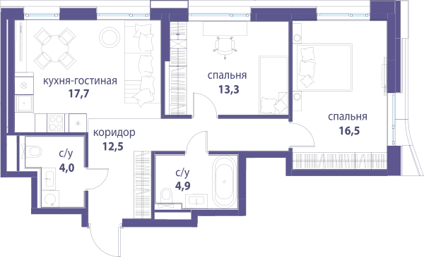 Символ, Вдохновение Москва — планировка 2