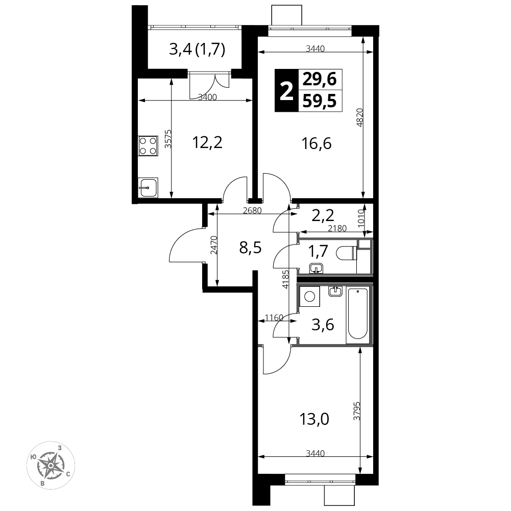 1-й Лермонтовский Люберцы — планировка 2