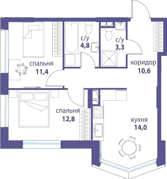 Символ, Вдохновение Москва — планировка 2