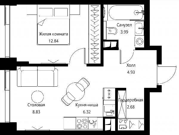 City Bay Москва — планировка 1